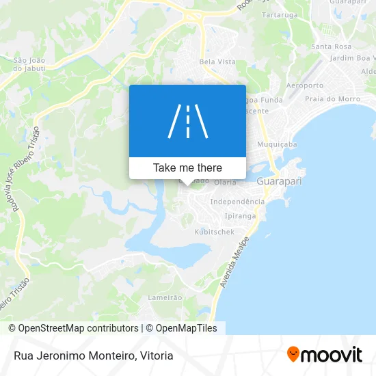 Rua Jeronimo Monteiro map