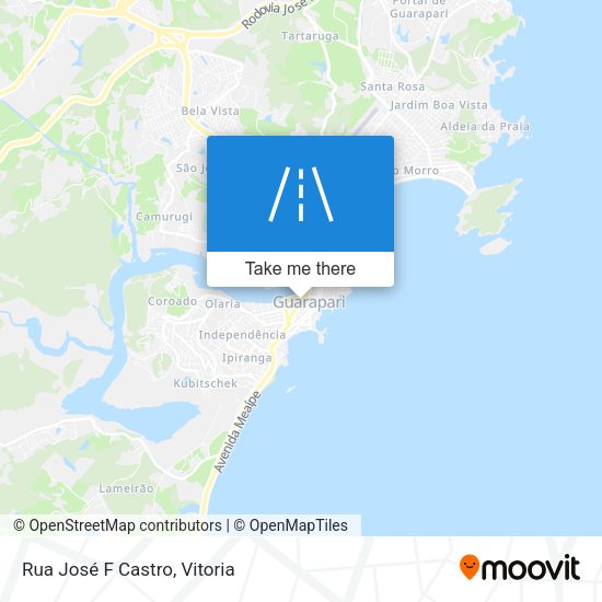 Rua José F Castro map