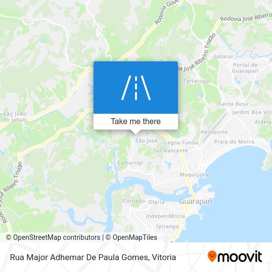 Rua Major Adhemar De Paula Gomes map