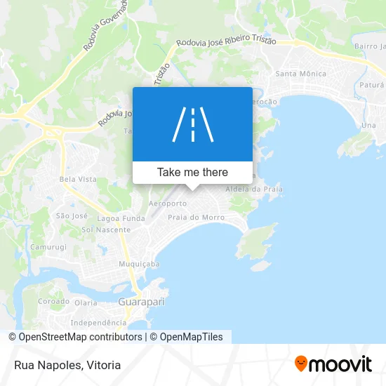Rua Napoles map