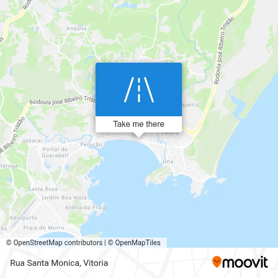 Rua Santa Monica map