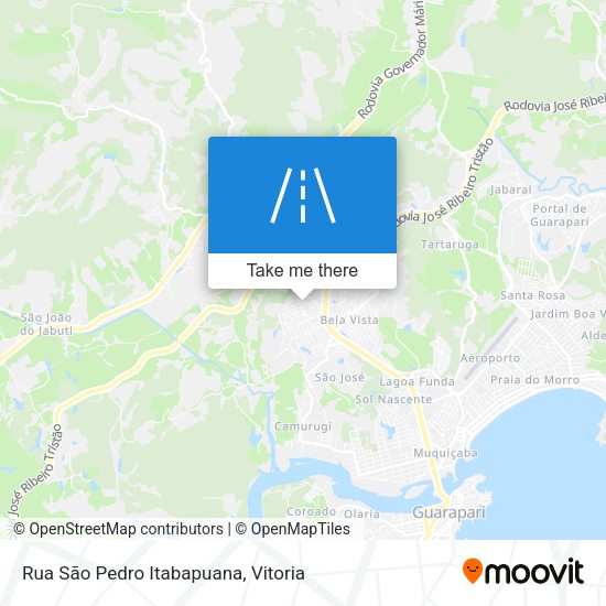 Rua São Pedro Itabapuana map