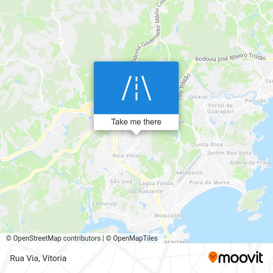 Rua Via map