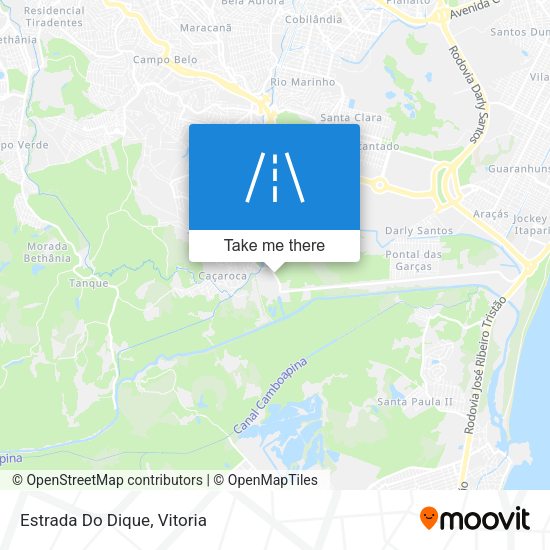Estrada Do Dique map