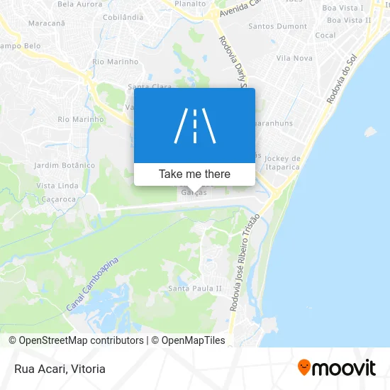 Rua Acari map