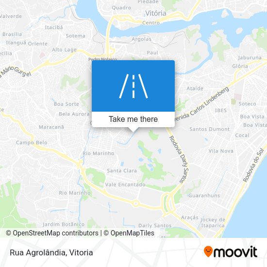 Rua Agrolândia map