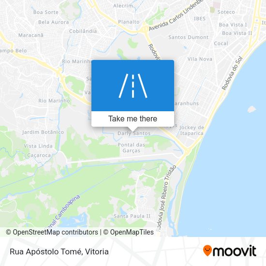 Rua Apóstolo Tomé map