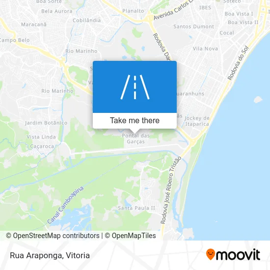 Rua Araponga map