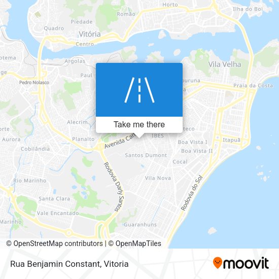 Rua Benjamin Constant map