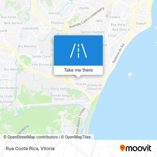 Rua Costa Rica map