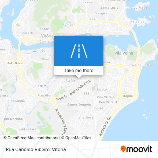 Rua Cândido Ribeiro map