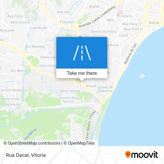 Rua Dacar map