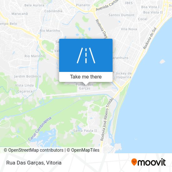 Rua Das Garças map
