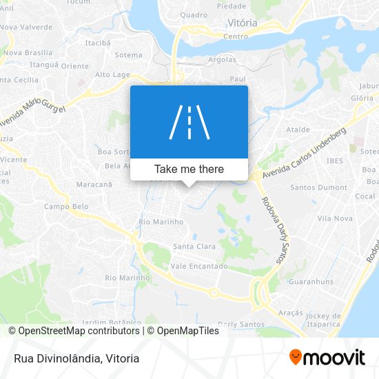Rua Divinolândia map
