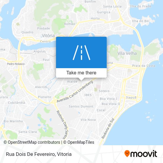 Rua Dois De Fevereiro map