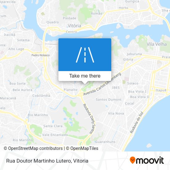 Rua Doutor Martinho Lutero map