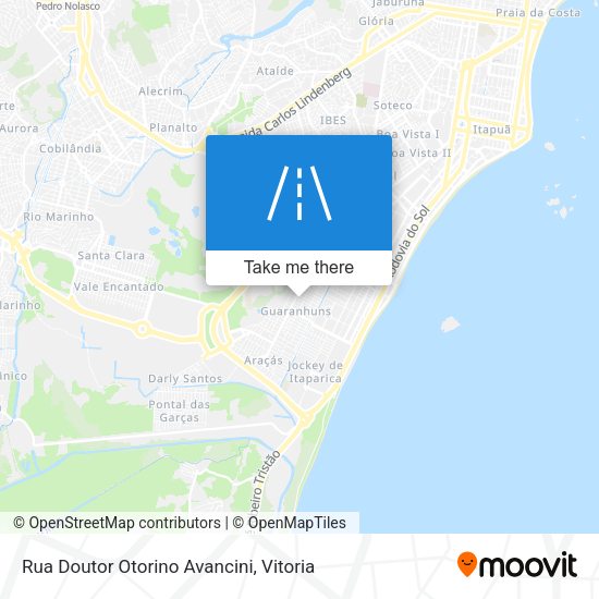 Rua Doutor Otorino Avancini map