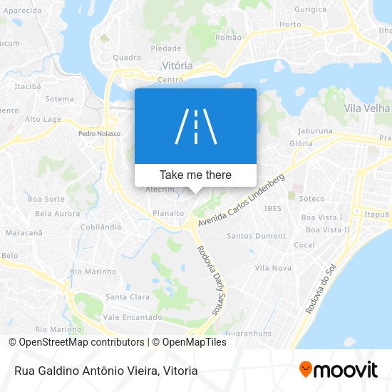 Rua Galdino Antônio Vieira map