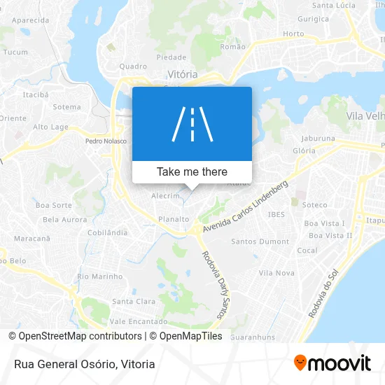 Rua General Osório map