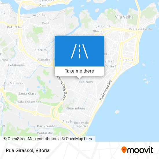 Rua Girassol map