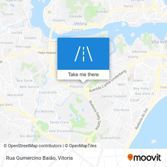 Rua Gumercino Baião map