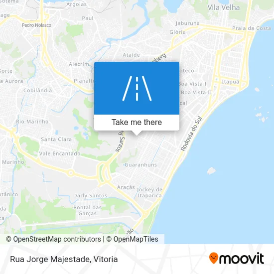 Rua Jorge Majestade map