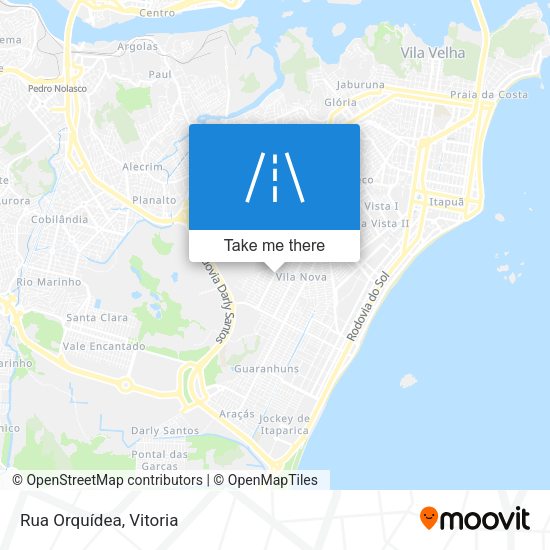 Rua Orquídea map