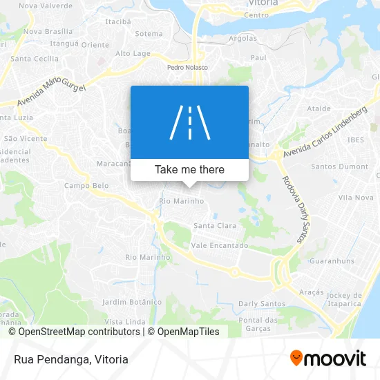 Rua Pendanga map