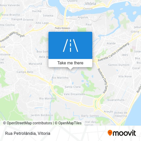 Rua Petrolândia map