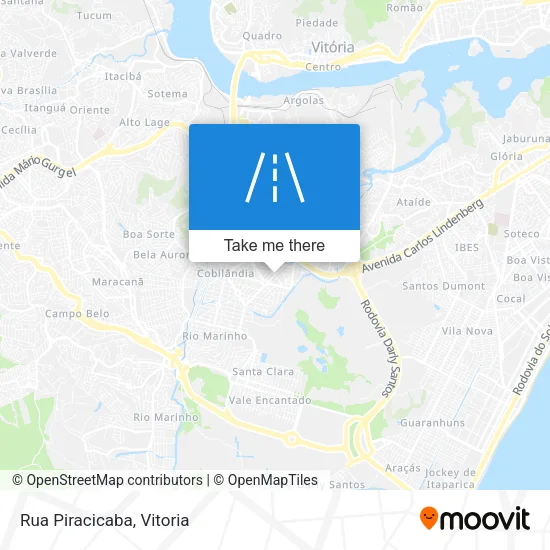 Rua Piracicaba map