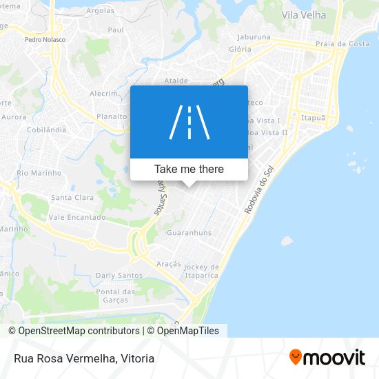 Rua Rosa Vermelha map