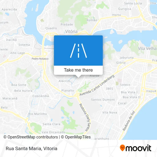 Rua Santa Maria map