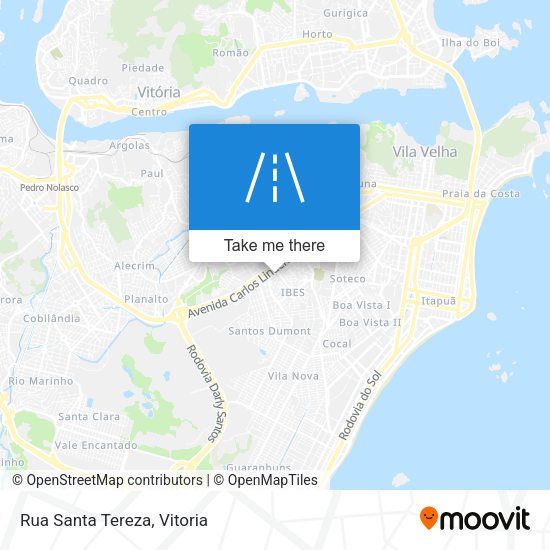 Rua Santa Tereza map