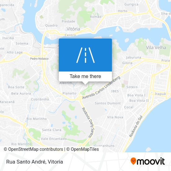 Rua Santo André map