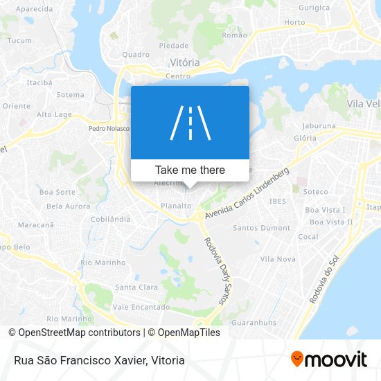 Rua São Francisco Xavier map