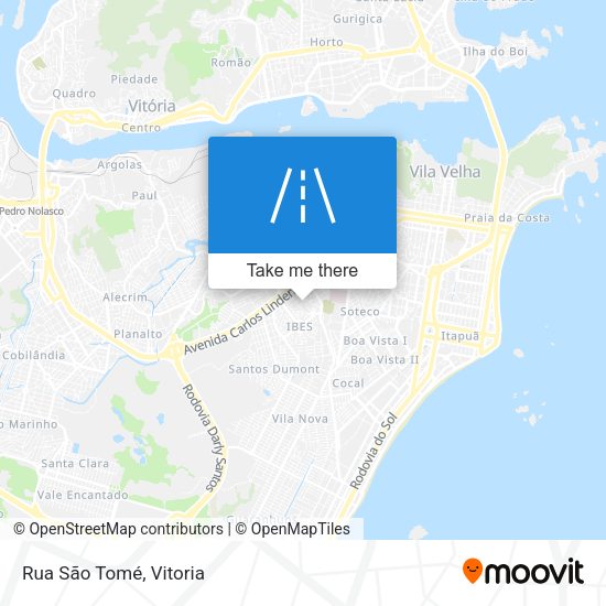 Rua São Tomé map