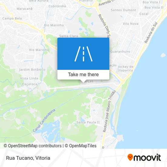 Rua Tucano map