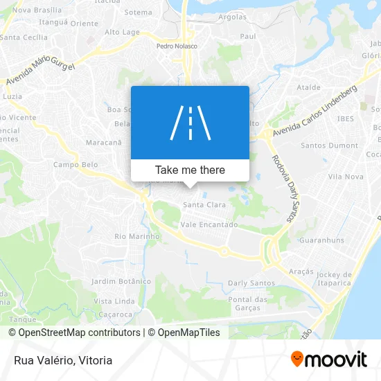 Rua Valério map