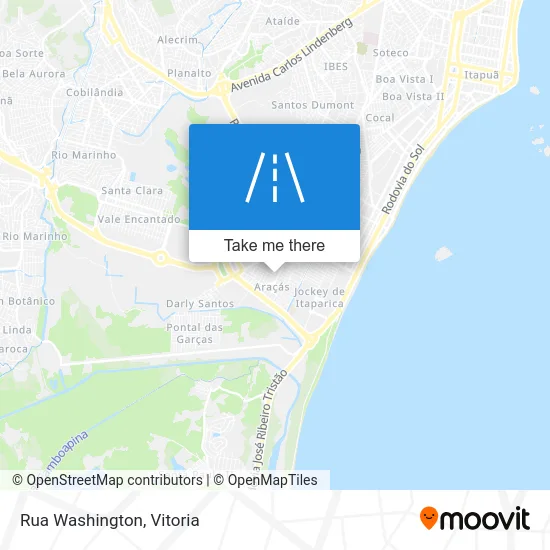 Rua Washington map