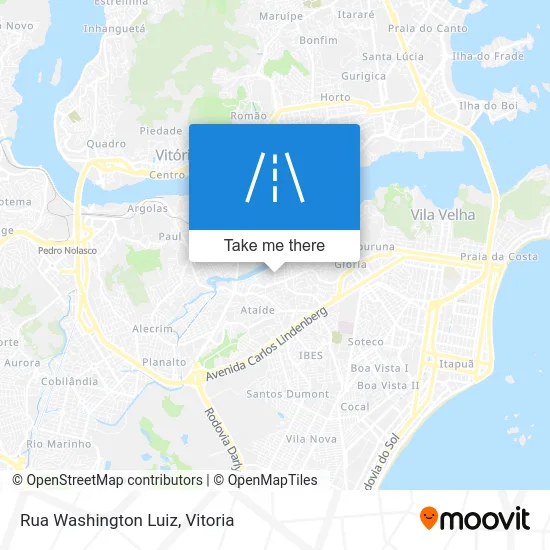 Rua Washington Luiz map