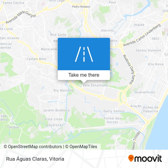 Rua Águas Claras map