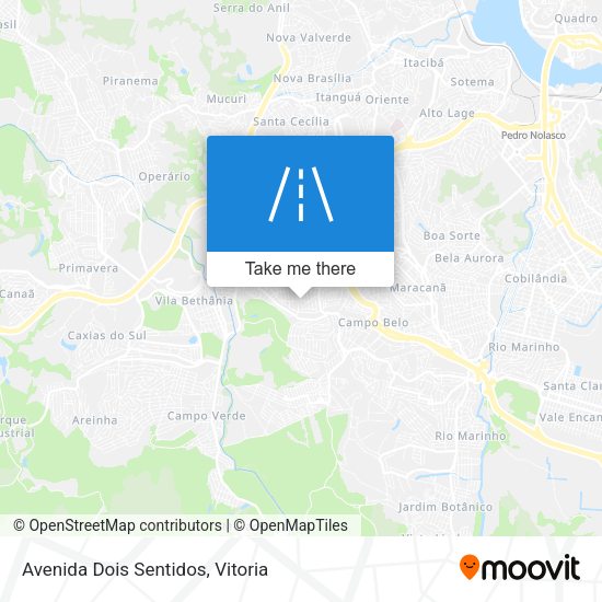 Avenida Dois Sentidos map