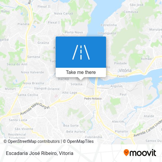 Escadaria José Ribeiro map