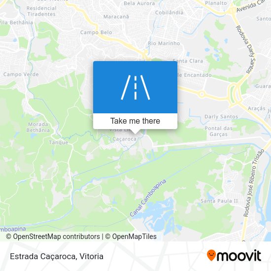 Estrada Caçaroca map