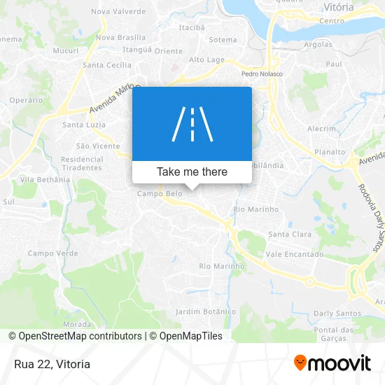 Rua 22 map