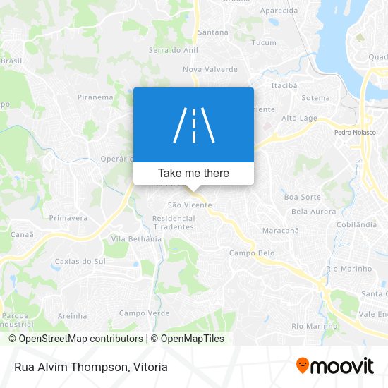 Rua Alvim Thompson map