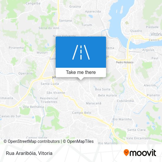 Rua Araribóia map