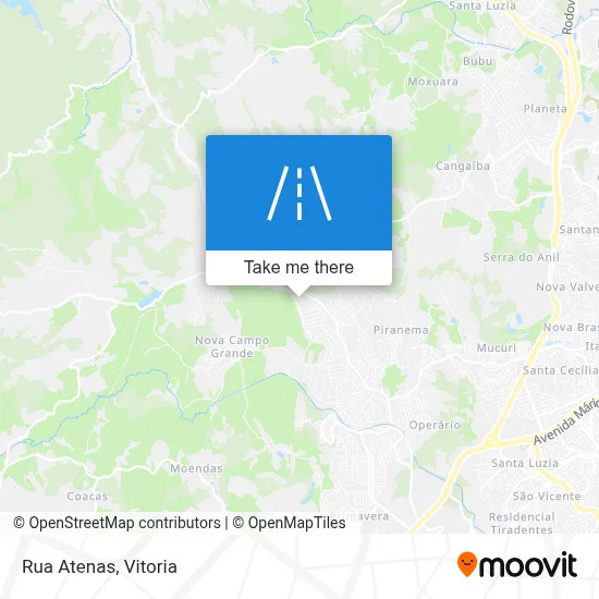 Rua Atenas map