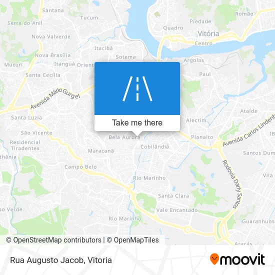 Rua Augusto Jacob map