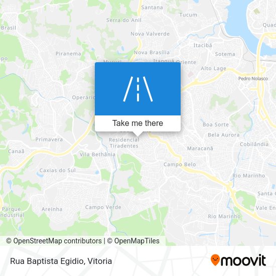 Rua Baptista Egidio map